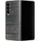 Black Painted Wood Galaxy Z Fold4 5G Skin